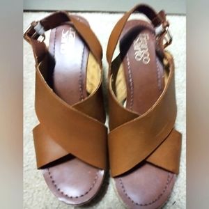 Franco Sarto Wedge Sandals Sz 7